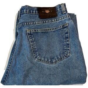 Gant USA Men's Blue Denim Regular Fit‎ Jeans 34x32 Medium Wash Straight Leg